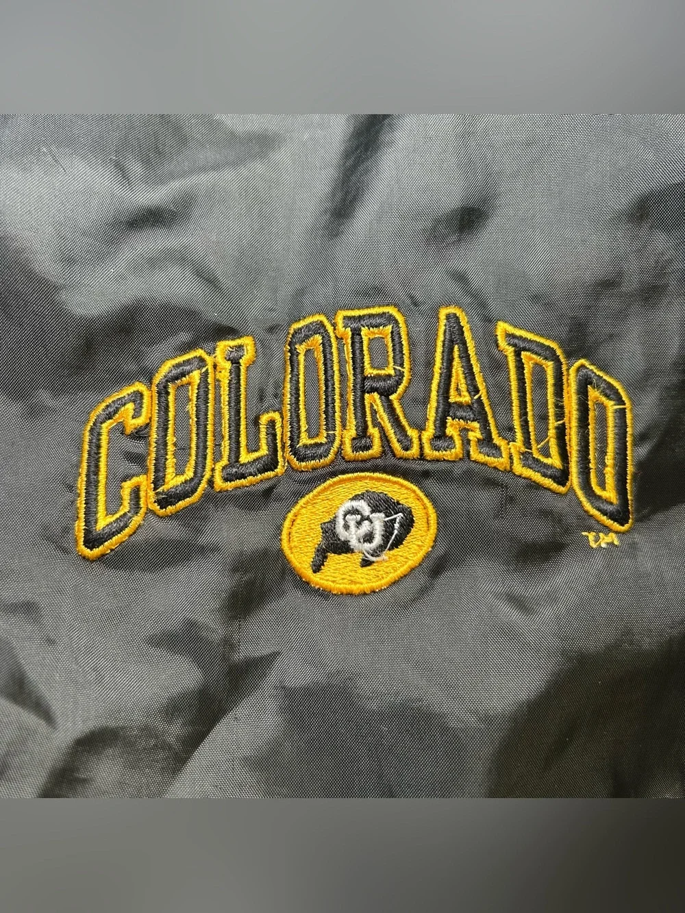 Vintage 90s Colorado Buffaloes Lined Jacket Men XL Black Steve & Barry's Hooded